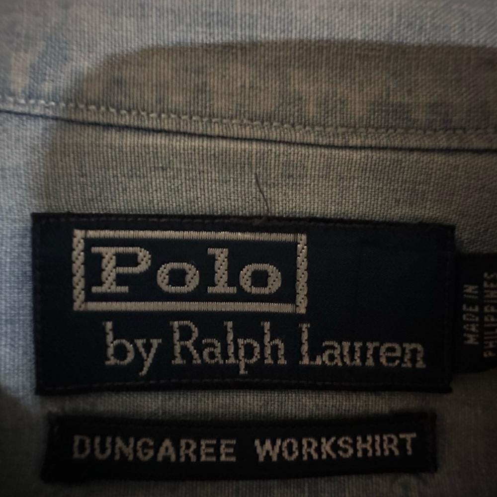 Ralph Lauren Denim Blue Workshirt - Picture 3 of 8
